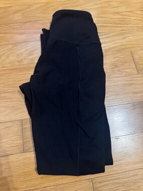 Rhone Black Ribbed Legging